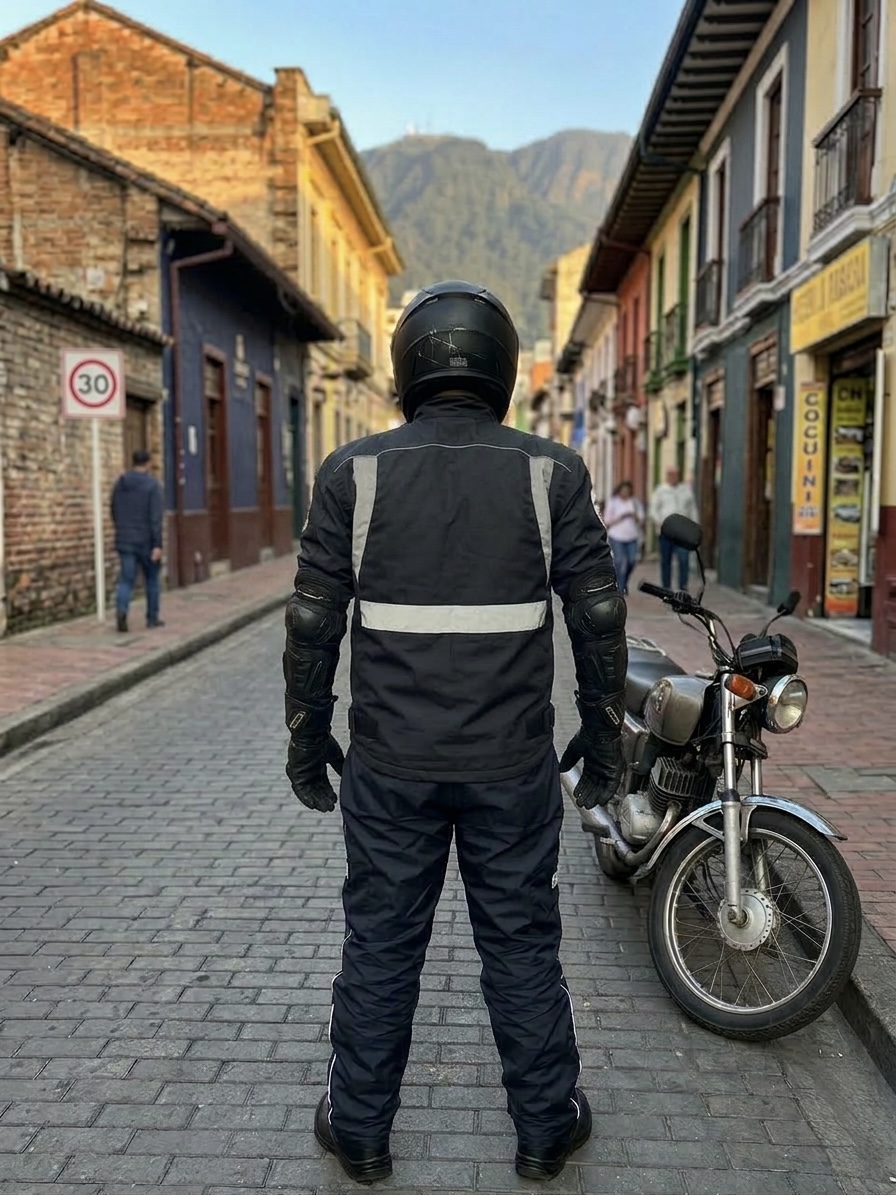 Normativa de EPP para motociclistas en Colombia aplicada a dotación motorizada