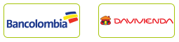 Pago por Bancolombia y Davivienda